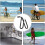 Adjustable Bicycle Surfboard Rack, Aluminium Surf Shelf, Easy to Remove Stand Ref: 7339 4