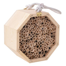 Wooden Insect Bee Beetle House, Natural,, Insect Hotel, Garden Nest,