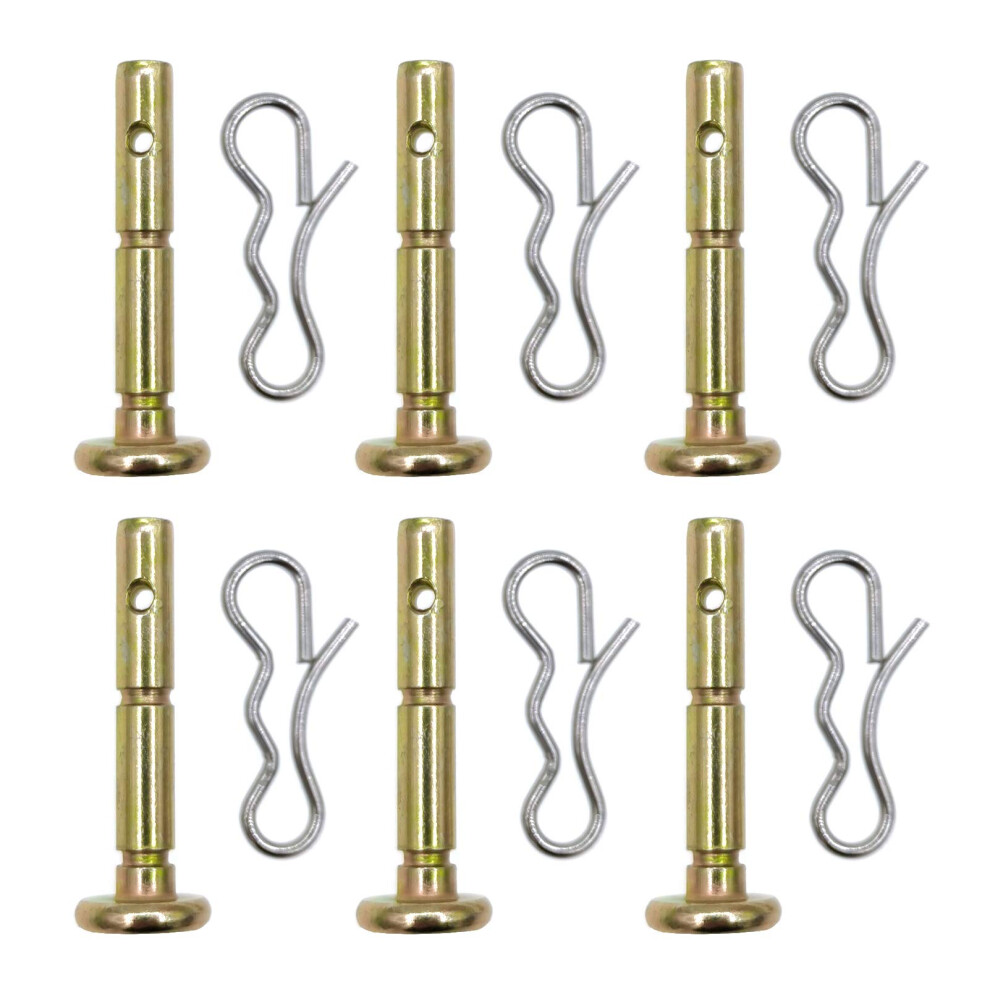 Pack Of 6 Shear Bolts And Cotter Pin For Mtd 73804124A And 71404040 Length 4.2 Cm 6276012823966