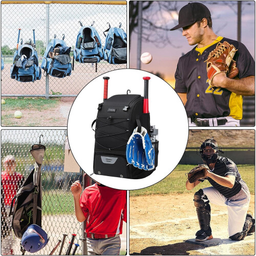 Baseball bat bag – backpack for baseball and softball equipment 2