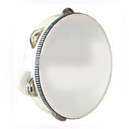 Wooden Handheld Tambourine Drum 20cm/8in Percussion 1