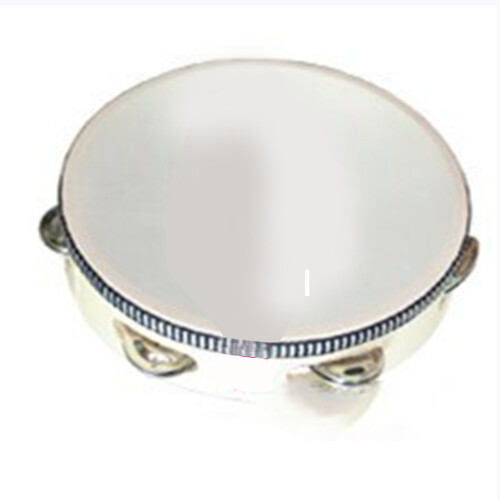 Wooden Handheld Tambourine Drum 20cm/8in Percussion