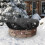 Cover for fire pit, 600D, round, builtin fire protection, allweather (564in) 3