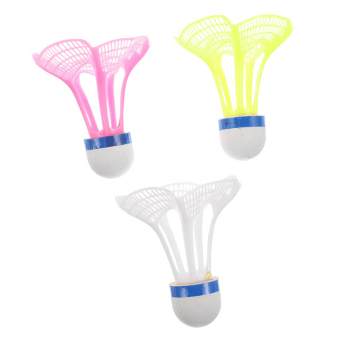 Badminton Shuttlecocks Pack of 3/6 Windproof Nylon Birdies for Training Replacement Badminton Balls