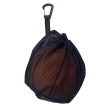 Basketball Storage Bag Clip On Outdoor Sports Handbag Single Ball Drawstring Ball Mesh Bag