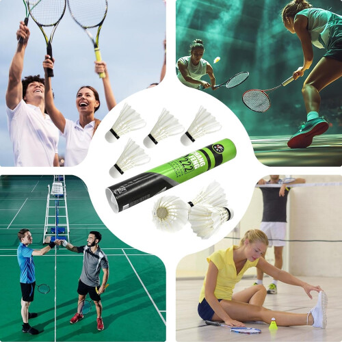 Feather Training Shuttle Balls, HighSpeed Shuttlecocks, Training Set 2