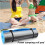 Yoga Mat Multipurpose Easy Clean Foldable Soft Foam Pad for Fitness Beach Blue 2