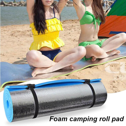 Yoga Mat Multipurpose Easy Clean Foldable Soft Foam Pad for Fitness Beach Blue 1