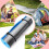 Yoga Mat Multipurpose Easy Clean Foldable Soft Foam Pad for Fitness Beach Blue 3