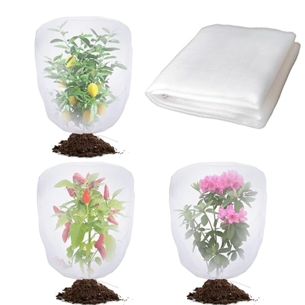 4 x Bird Netting for Garden Protection Garden Netting with Drawstring Plant Netting Cover Protect Vegetables Fruit Trees from Birds-image-OPC-PJ29D6G-NEW