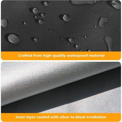 Fire pit cover round, 34x15 waterproof antiUV with drawstring, windproof, dustproof for outdoor 1