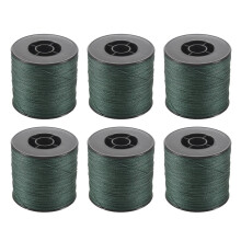 6X 500M 100Lb 0.5mm Super Strong Braided Fishing Line PE 4 Strands Color: Dark Green