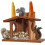 Holz EichhörnchenFeeder, hölzerne ChipmunkFeeder mit Flexibles Dach 5