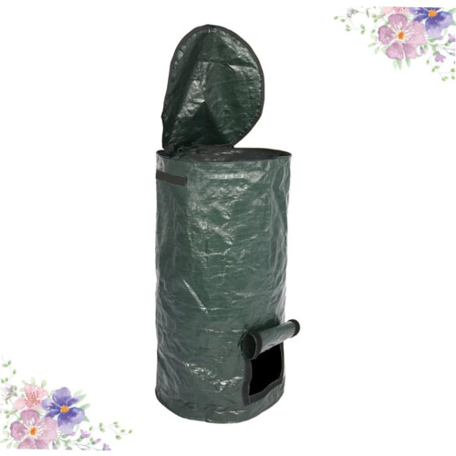 garden compost bin, grass bag, green 1