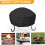 Round Fire Pit Cover, 34 x 15 cm,, AntiUV, Windproof, Dustproof 4