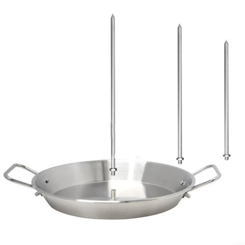 Spacesaving vertical skewer for grilling, hanging design for easy storage and access.