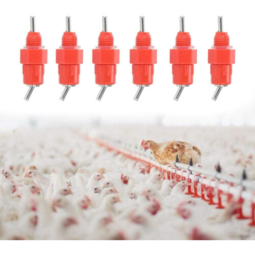 automatic chicken drinker, valve type, poultry drinker, 30piece 1