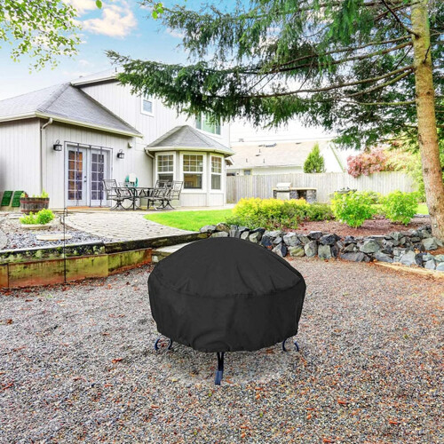fire pit cover, fire pit cover round, 34x15 waterproof 1