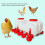 Automatic Chicken Drinker, 10L Poultry Water Dispenser with Cups, Float 2