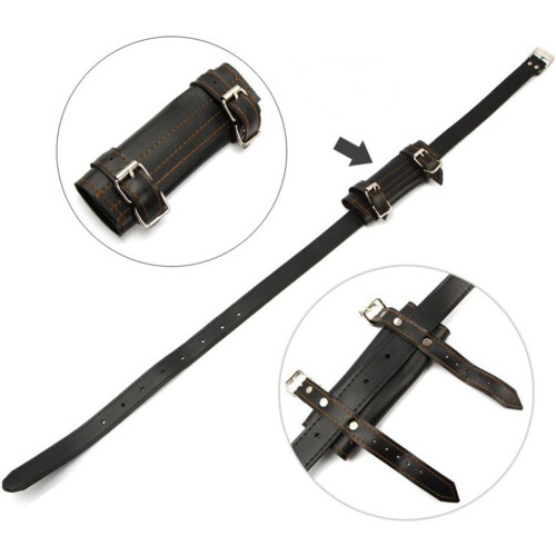 Katana Holder, Katana Sword Holder with Belt,  Leather, Black 1