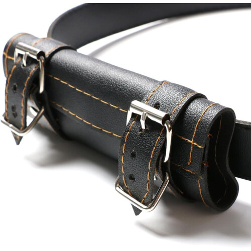 Katana Holder, Katana Sword Holder with Belt,  Leather, Black 2