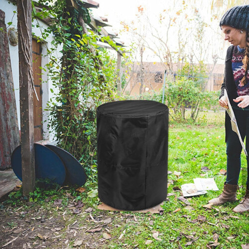Rain barrel protection grid for the garden 1