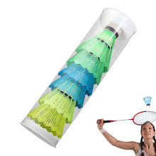 Badminton Outdoor 6 Pieces, highquality feather filling Plastic ball