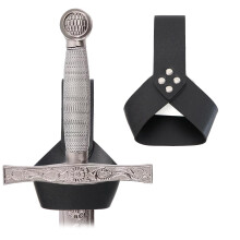Viking Belt Holder for Swords Larp Medieval Viking Costume (Black)