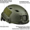 Tactical Helmet Fast Airsoft Helmet Ops Core Protective Helmet with Pads 5