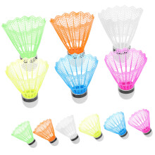 Shuttlecocks for badminton training 12 pieces badminton birds made of plastic stable construction suitable for games in indoor and outdoor areas