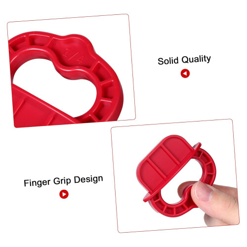 12 pieces Mezzanine Spacer Tool 1/4 spacers for decking gap decking tools clamping blocks deck holder spacing guide for decking plastic red 1