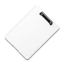 Plastik-Clip-Board, Platzsparend, 335x240x25mm, Weiß Bürobedarf