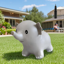 (Elephants) Elephant Bouncy Horse Hopper for Toddlers, Bouncy Animals Jumping Horse, Inflatable Ride on Bouncer Hopping Toys