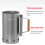 Compact 28x16cm Wood Handle Grill Chimney Starter 9