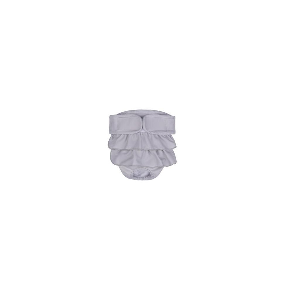 (Pure gray skirt, XL: 70g) Water-absorbing and leak-proof pet physiological skirt female dog skirt large dog physiological pants dog diapers