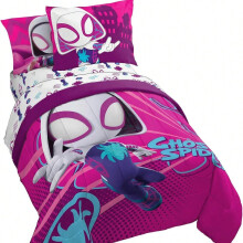 (Spider-Man-04, 135*200 (three-piece set) 90g) New Spider-Man peach skin three-piece bedding set