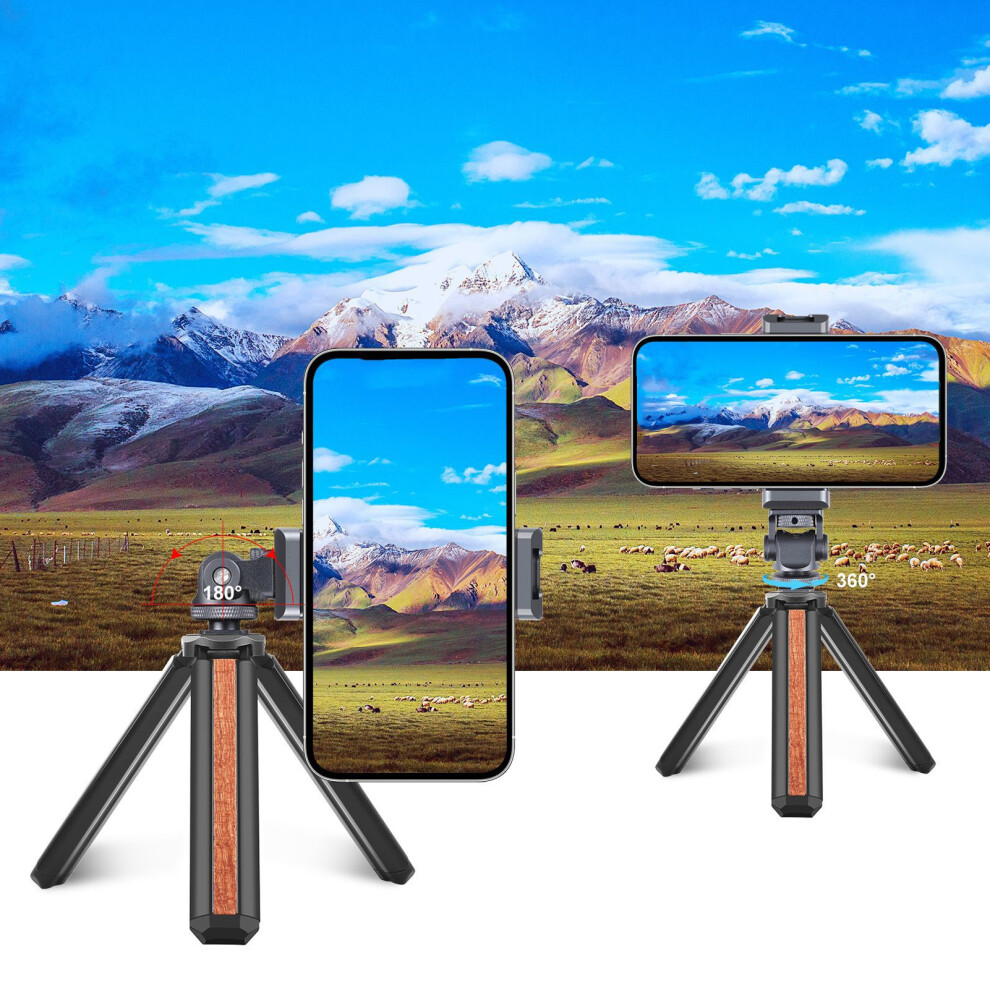 Aluminum Phone Tripod Mount Clamp 6.5-9Cm Universal 3361328074720