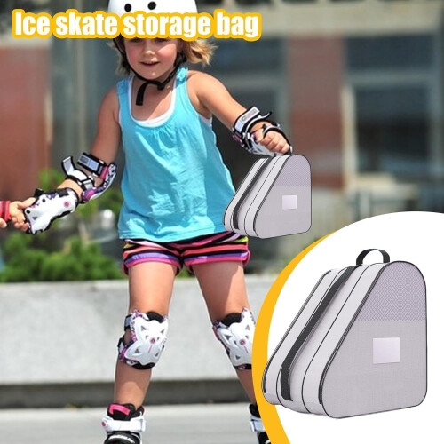 Inline Skate Bag, Figure Skating Bag, Roller Skate Storage Bag with Adjustable Shoulder Strap Purple 1