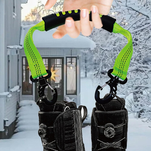 Ski Boot Straps, Adjustable Snowboard Strap, Multifunctional Skates Carry Strap 2