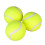 Set of 3 highly elastic tennis balls for effective training, robust, durable 1