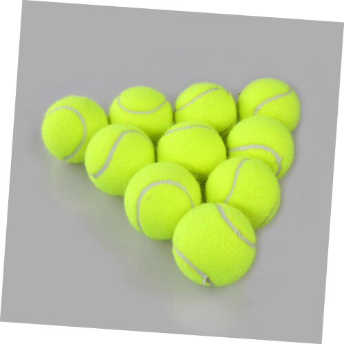 Set of 3 highly elastic tennis balls for effective training, robust, durable 1