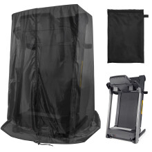 Black Treadmill Cover, 46'L x 38'W x 66'H,, Dustproof, Foldable, Sunscreen, Storage Bag