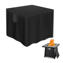 fire pit cover, 420d waterproof fire bowl cover robust tarp, Black 30x30x25