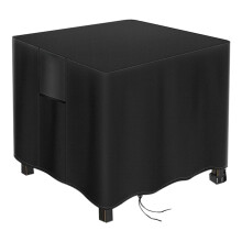 Fire pit cover, waterproof 420d, for hearth campfire, grill cover G Black 30x30x25