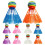 Rainbow Badminton Set, Nylon Head Kit for Playground, Home, Gym 1