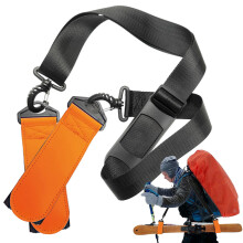 Adjustable Ski Straps, Outdoor Sports Snowboard Fixed Strap, Stylish Design Ski Fixing Tool, Ski Straps for Different Heights, All Body Types, Orange