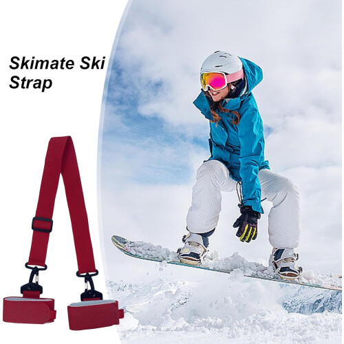 Adjustable Snowboard Carry Strap Red 1
