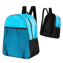 Rucksack for figure skating, multifunctional, improved comfort, sport with side pockets, waterproof box, blue