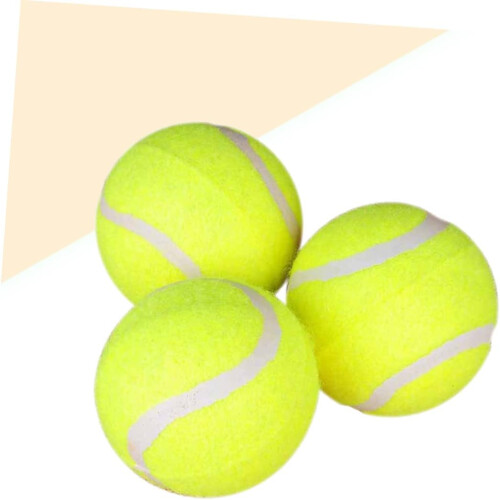 Set of 3 Elastic Tennis Balls for Training, Optimal Performance and Durability 2