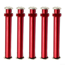 Aluminum Alloy Fishing Reel Grips Compatible with all popular Daiwa models in 4mm size (5pcs Red)